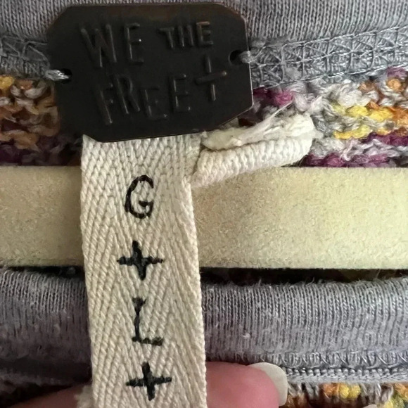 We The Free Multi Colored Knit Sweater Size Large - Picture 9 of 11